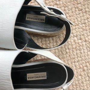 balenciaga sandals white